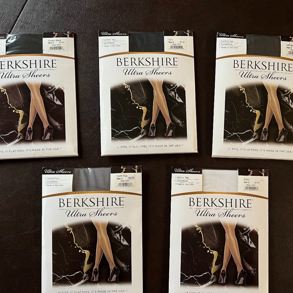 5 pair of NEW Berkshire Ultra Sheer pantyhose